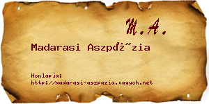 Madarasi Aszpázia névjegykártya